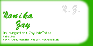 monika zay business card